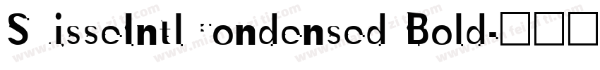 SuisseIntlCondensed Bold字体转换